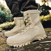 Bottes d'entraînement tout-terrain unisexes de haute qualité, semelle extérieure en caoutchouc souple, imperméables, antidérapantes, bottes tactiques pour adultes