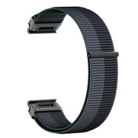 Bracelet en nylon réglable à dégagement rapide pour Garmin Forerunner 245 265 Vivoactive 5 Samsung Galaxy Watch