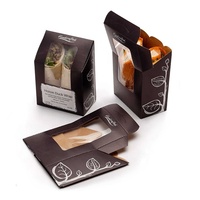 Conception personnalisée Caja De Burrito jetable de qualité alimentaire Tortilla Burrito Bol et enveloppe Tacos Sandwich Boîte d'emballage pour fast-food