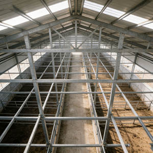 Establo para Vacas de Acero de Alta Calidad, Estilo Industrial Moderno, Construcción Prefabricada para Granjas - Product Image 2