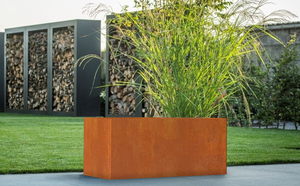 Boîte de jardinières <span class=keywords><strong>rectangulaire</strong></span> basse Jardinières en <span class=keywords><strong>acier</strong></span> <span class=keywords><strong>corten</strong></span> Boîte à fleurs de style rustique pour porche, patio, jardin, boîte à fleurs à décor commercial - Product Image 6