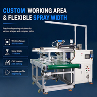 Machine de collage semi-automatique en ligne pour boîtes rigides en carton, sacs en papier et emballages en cuir, avec pulvérisation de colle thermofusible