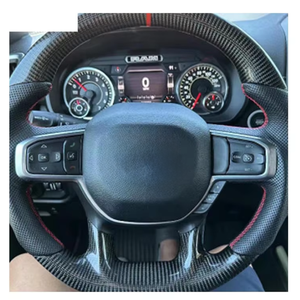 Volante de luz de cambio apto para <span class=keywords><strong>Dodge</strong></span> Charger Challenger <span class=keywords><strong>SRT</strong></span> 2016 2017 2018 2019 volante de fibra de carbono - Product Image 4