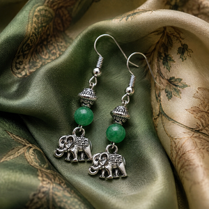 Orecchini a Forma di Elefante per Donne, Stile Etnico Vintage, Accessori per Orecchie da Indossare Quotidianamente - Product Image 2