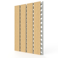 Panneaux muraux acoustiques en bois céramique rainurés, design moderne, durables, ignifuges, insonorisants, avec âme en bois, pour chambre, maison, bureau