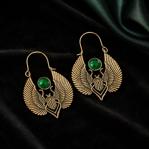 Orecchini a Forma di Scarabeo per Donne, Gioielli Bohémien Vintage di Tendenza - Product Image 4