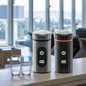 Afeitadora eléctrica compacta transfronteriza para hombre, Mini pantalla Digital, <span class=keywords><strong>maquinilla</strong></span> de afeitar de viaje, carga rápida para el hogar, alimentación USB para afeitarse la barba - Product Image 1