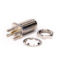 Terminador SMA Hembra de 50 Ohmios, Conector SMA Recto, Conector RF de Montaje en Borde para PCB