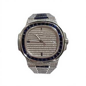 Reloj Mecánico de Acero Inoxidable de Alta Calidad con Diamantes de Moissanita y Cristal, Diseño Hip Hop Iced Out para Hombre, Resistente al Agua 10 Bar, ¡Venta Caliente! - Product Image 1