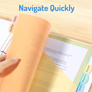 Nhiều màu Poly mờ Slash tập tin Áo khoác 3 lỗ Punch thư kích thước các loại chất kết dính nhựa ngăn túi tay áo - Product Image 5