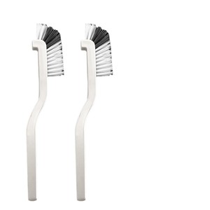 Double Sided Cleaning <b>Brush</b> Long Handle Narrow <b>Brush</b> Head Hard Bristle Kitchen Sink Cup Feeder <b>Bottle</b> Cleaner - Product Image 1