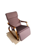 Fauteuil à bascule en bois de bouleau courbé