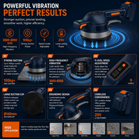Vibrateur de carrelage professionnel sans fil 20V, ventouse 160mm, 9 vitesses, moteur à balais 2000mAh, machine de pose et de nivellement de carreaux