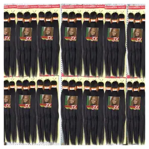 Compra de cabelo sintético 3x para mulheres negras, venda melhor de cabelo personalizado ghana 3x, compra extensão ez sintético pré esticada para mulheres negras