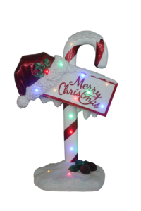 ไม้เท้าหวานและป้ายคริสต์มาสพร้อมไฟ LED 16 ดวง - Product Image 2