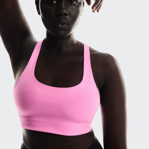 Soutien-gorge de sport transparent à fines bretelles, fermeture éclair frontale, personnalisable et abordable, idéal pour la natation et l'entraînement - Product Image 2