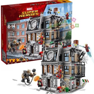 Marvel IRO N Man3 1:8 Sanctuary Mô Hình Đồ Chơi ABS Nhựa Xây Dựng Cơ Sở Xây Dựng Khối Con Số 40-Mảnh Thành Phố Tưởng Tượng Thiết Lập Unisex - Product Image 6
