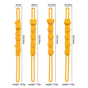 Offre Spéciale personnalisé dessin animé Animal bébé sucette en chaîne support concurrentiel bébé en silicone porte-sucette - Product Image 5