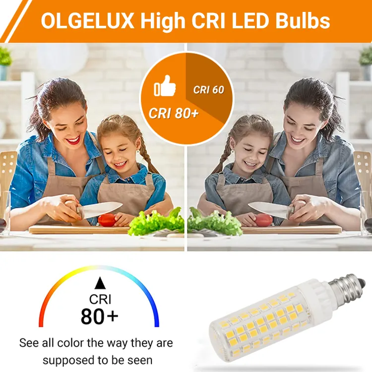 E12 7w 120v Led 전구 따뜻한 화이트 라이트 3000k 긍정적 인 화이트 라이트 6500k 770lm 램프