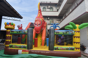 Château gonflable Dragon, château gonflable Dinosaure, château gonflable pour enfants avec parc aquatique - Product Image 2