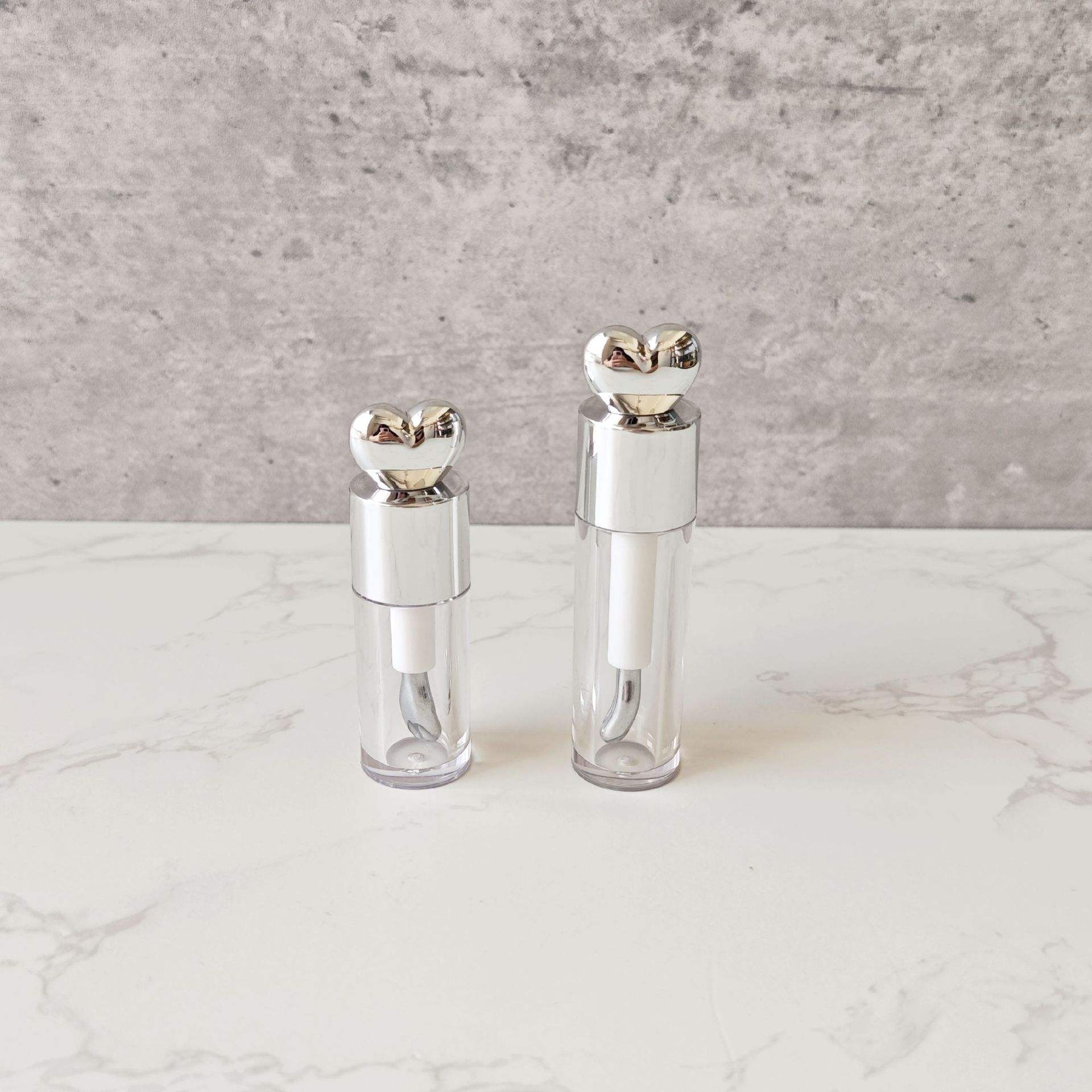 เครื่องประดับศีรษะสีเงิน + หัวใจ