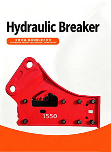 Super marteau hydraulique brise-roche 200 BPM pour excavatrice 50 tonnes, avec énergie d'impact 16602J et diamètre de 195 mm pour pelle rétrocaveuse - Product Image 4