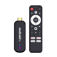 H96Max 3518D Android TV Stick 4K RK3518 Android 14 2 Go de RAM avec 16 Go de ROM WiFi 6 Lecteur multimédia intelligent avec télécommande vocale