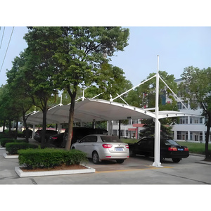 Auvent de voiture en acier galvanisé préfabriqué - Abri de garage en acier léger imperméable et résistant aux UV pour usage résidentiel et commercial - Product Image 3