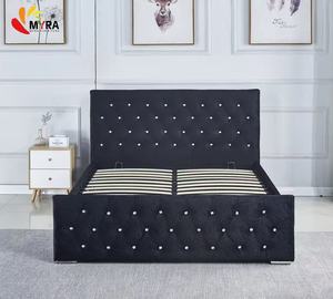 <span class=keywords><strong>Elegante</strong></span> Sofá <span class=keywords><strong>Cama</strong></span> Blanco con Diseño de Botones y Estructura de <span class=keywords><strong>Cama</strong></span> Estilo Princesa Californiana de SHENGFANG - Product Image 2