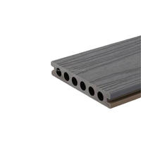 138x23mm WPC Holz-Verbundstoff-Terrassendielen Teak-Optik Rutschfeste Bodenplatten für Außenterrasse Garten Deck