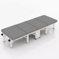 Lit pliant de bureau temporaire en métal - Design minimaliste moderne, structure renforcée, options multi-tailles pour les siestes de pause déjeuner