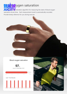 AICITY Anneau Intelligent Portable Technologie Open Source Personnalisable Anillo Inteligente Stress Température SpO2 HRV Sommeil Santé Vitale - Product Image 3