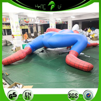 Modèle géant gonflable Spider-Man de Hongyi Toy, rampant sur le bâtiment, modèle de héros de film gonflable personnalisé pour décorations extérieures