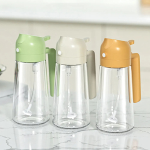 2 in 1 Glasöl Mister Kochglas Spray Öl kontroll behälter Essigsp ender Olivenöl Sprüh flasche zum Kochen in der Küche - Product Image 1