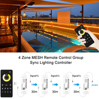C302Z IP68 impermeable Zigbee 4 Zone MESH controlador remoto Led CCT Sync Tuya inteligente piscina decoración proyecto controlador