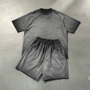 Camisetas con efecto desgastado por el sol, con dobladillo sin rematar, hombros caídos, estilo oversize, personalizadas, al por mayor, fabricante de camisetas - Product Image 5