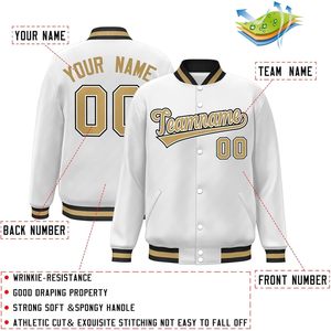 Personalized Men's Varsity Jacket Baseball Bomber Custom <b>Stitched</b> Letter Number Preppy Style Autumn <b>Coat</b> - Product Image 2