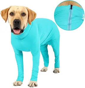 Hond Herstel Pak Angst Kalmerende Shirt Voor Hond E-Kraag Alternatieve Huisdier Wonden Protector Medische Chirurgische Kleding