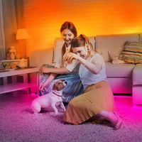 Bande lumineuse LED RGB de 5M, étanche, avec télécommande, pour cuisine, salon, décoration de fête, éclairage photographique