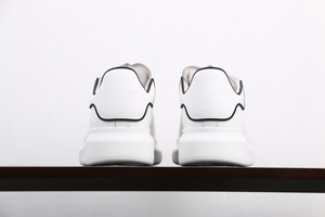 Zapatos Blancos Transpirables de Cuero de Primera Capa, para Hombre y Mujer, con Suela Gruesa para Aumentar la Altura, Zapatos Casuales - Product Image 2