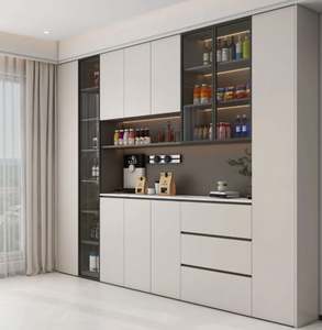 Modern Design Panel Wood Storage Cabinet Console Table Buffet <b>Sideboard</b> with Rattan Door for Dining Living Kitchen Use Hotels - Product Image 1