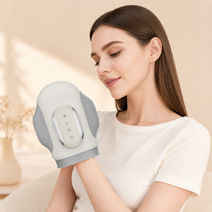 Masseur de mains électrique sans fil, style gant, airbag, 5 niveaux d'intensité, chauffage, rechargeable sans fil - Product Image 1