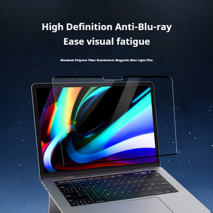 JUNCHI 2026 <span class=keywords><strong>Filtre</strong></span> anti-lumière bleue magnétique Protection d'écran anti-espion Matériel PET pour MacBook Air Pro 13,3-14,2 pouces - Product Image 3