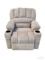 Fauteuil inclinable électrique moderne avec fonction de massage, cadre en bois, pour salon
