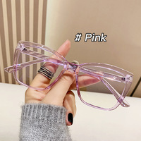 Lunettes de vue pour femmes moins chères, montures optiques transparentes en PC