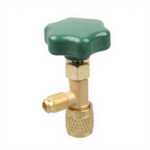 เข็มวาล์วแบบหมุนสำหรับขวดแก๊สขนาดเล็ก R22 R134 R410 อุณหภูมิปานกลาง ตัววาล์วทำจากทองเหลือง ยี่ห้อ OEM ขนาดนิ้ว - Product Image 2