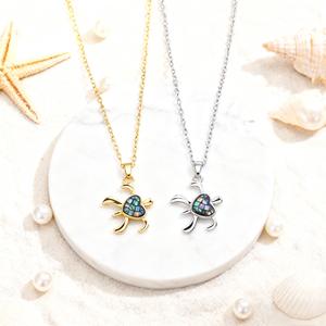 Модное Ювелирное Украшение для женщин, позолоченная цепочка, подвеска в виде черепахи, Шарм-подарок - Product Image 5