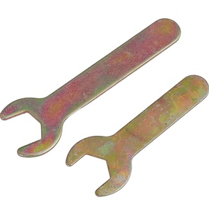 Herramientas de mano de hardware galvanizado de acero endurecido Llave plana hexagonal estampada portátil Llave de extremo abierto único - Product Image 1