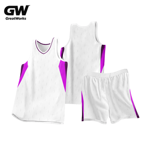 ชุดบาสเก็ตบอลชายแบบไม่มีแขน ผ้าโพลีเอสเตอร์/ไนลอน ระบายอากาศ แห้งเร็ว ปรับแต่งได้ ไซส์ใหญ่พิเศษ XL ชุดยูนิฟอร์มทีมแบบซับลิเมชั่น - Product Image 2