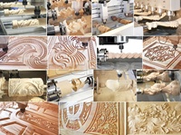 Six broches 3D sculpture sur bois Machine rotative 4 axes multi-tête CNC routeur pour armoires en bois canapé chaise Table